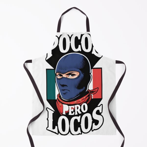 Item preview, ?? POCOS PERO LOCOS: Ski Mask Mexican Pride Art ? designed and sold by LegendsOfLife37.
