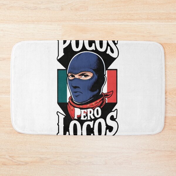 Item preview, ?? POCOS PERO LOCOS: Ski Mask Mexican Pride Art ? designed and sold by LegendsOfLife37.