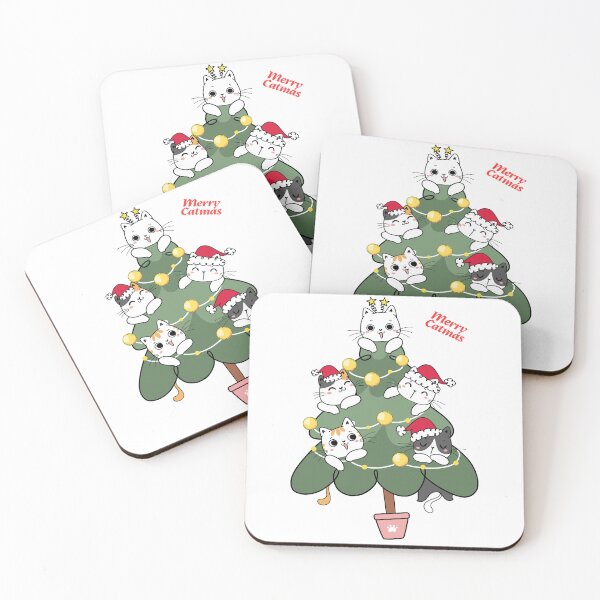 Item preview, Merry Catmas And Cats on the Christmas Tree. designed and sold by Dinasshop.