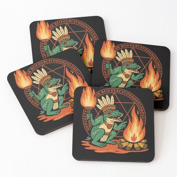 Item preview, ? Tribal Frog Shaman: Ceremony Bonfire Art ? designed and sold by LegendsOfLife37.