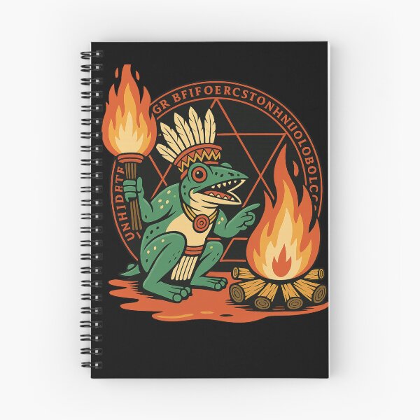 Item preview, ? Tribal Frog Shaman: Ceremony Bonfire Art ? designed and sold by LegendsOfLife37.