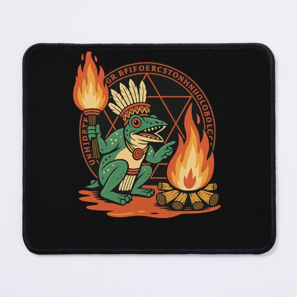 Item preview, ? Tribal Frog Shaman: Ceremony Bonfire Art ? designed and sold by LegendsOfLife37.