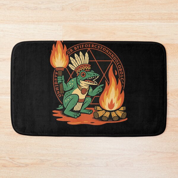 Item preview, ? Tribal Frog Shaman: Ceremony Bonfire Art ? designed and sold by LegendsOfLife37.