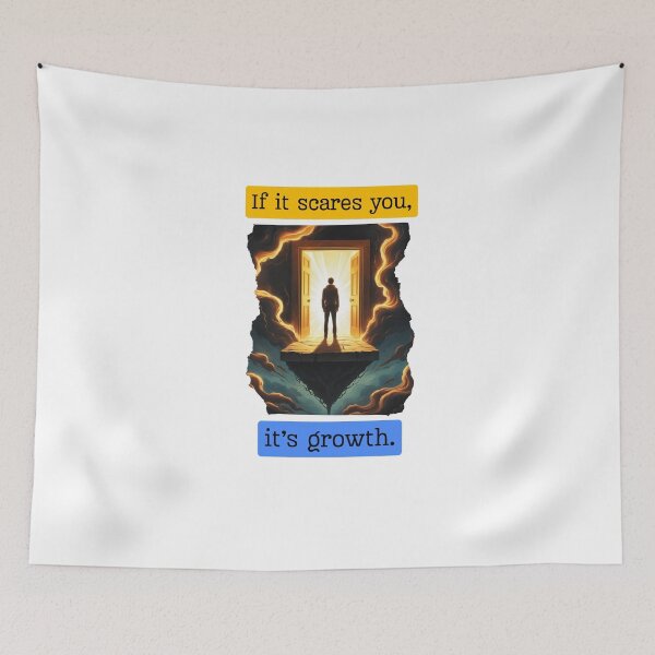 Item preview, Si te asusta, es crecimiento. designed and sold by SloganSauce.