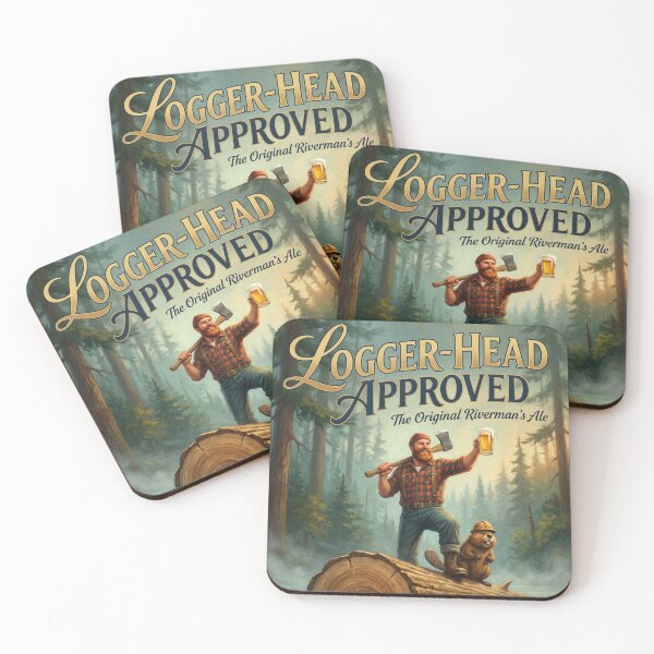 Item preview, Logger-Head Approved Pale Ale Vintage Retro Bar Poster designed and sold by Cozy-Old-Pub.