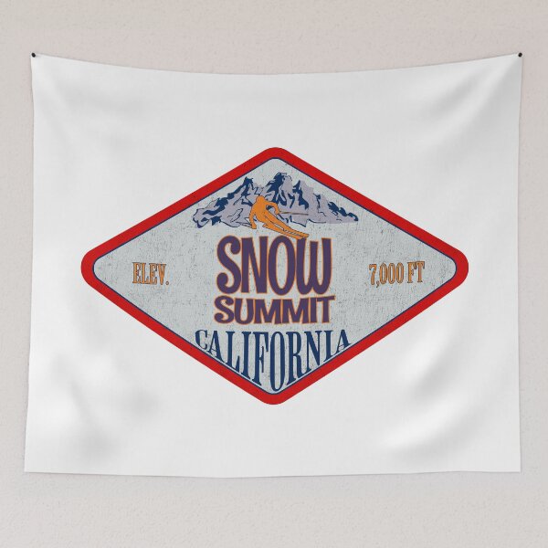 Item preview, Snow Summit Ski Resort, CaliforniaVintage skiing badge design designed and sold by Wanderful-roads.