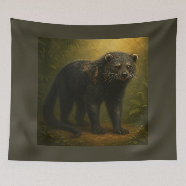 Item preview, Binturong Wall Art-Forest Shadow Wanderer designed and sold by GeoWild Designs.