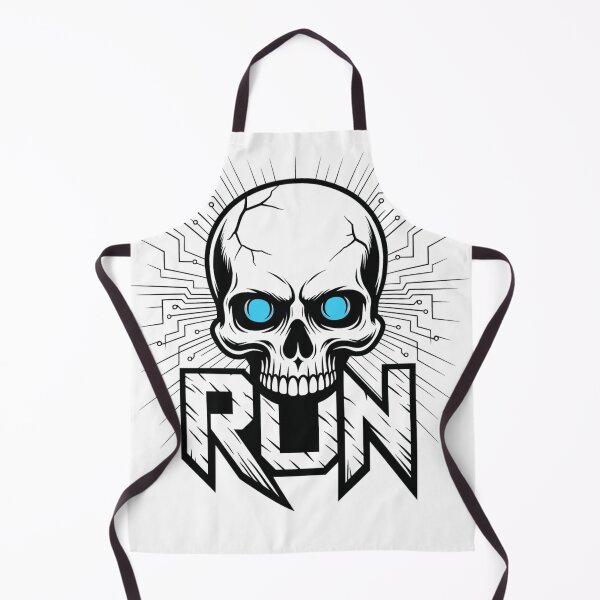 Item preview, ? RUN: Cyberpunk Skull with Blue Eyes Design ? designed and sold by LegendsOfLife37.