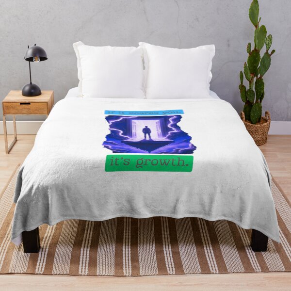 Item preview, If it scares you, it’s growth aesthetic design designed and sold by SloganSauce.