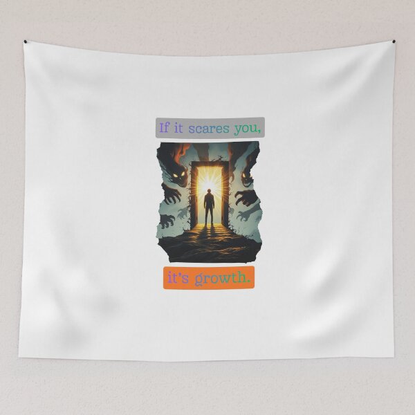 Item preview, Si te asusta, es crecimiento, fuerza emocional. designed and sold by SloganSauce.