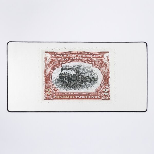 Item preview, American USA Fast Express Train Vintage Postage Stamp designed and sold by red-amber65.