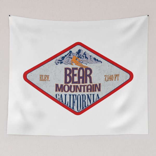 Item preview, Bear Mountain Ski Resort, California, Vintage skiing badge design designed and sold by Wanderful-roads.