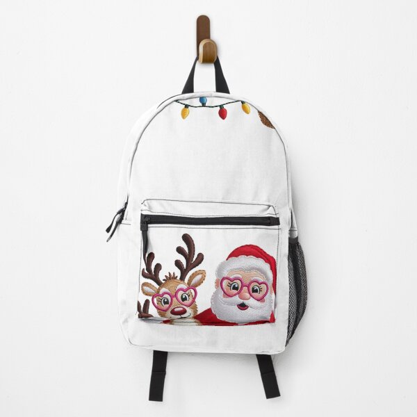 Item preview, Santa and Reindeer Christmas Embroidery - Unisex Sweatshirt designed and sold by EverlaPrints.