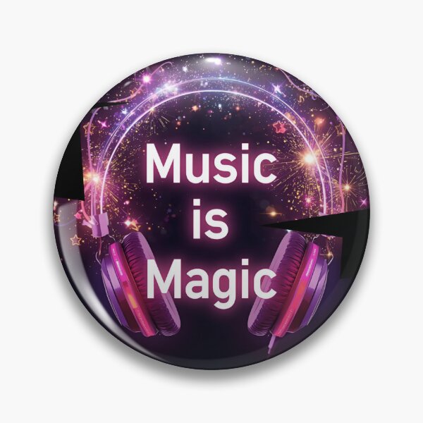 Item preview, Music is Magic – headphones releasing glowing sparkles 5  designed and sold by Neon G.