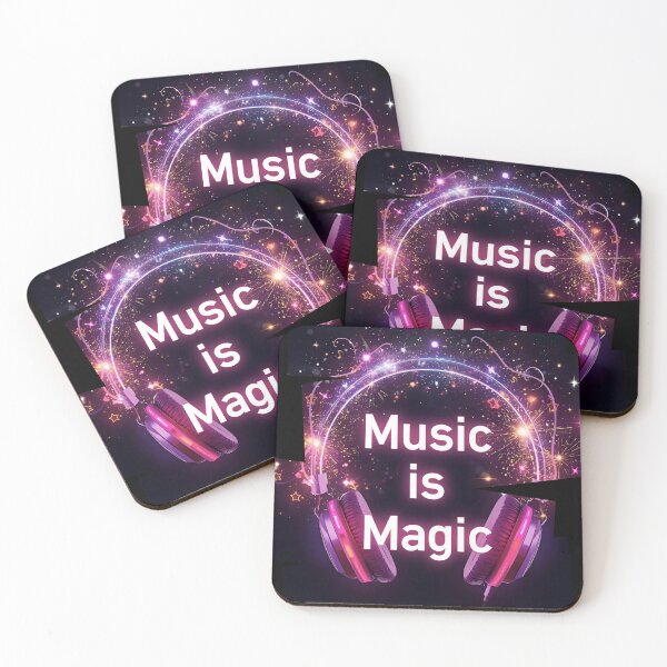 Item preview, Music is Magic – headphones releasing glowing sparkles 5  designed and sold by Neon G.