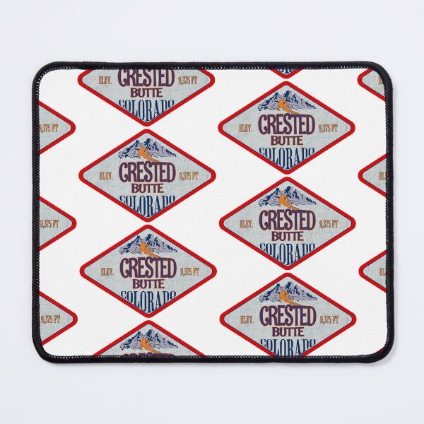 Item preview, Crested Butte Ski Resort, Colorado, Vintage skiing badge design designed and sold by Wanderful-roads.