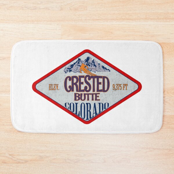 Item preview, Crested Butte Ski Resort, Colorado, Vintage skiing badge design designed and sold by Wanderful-roads.