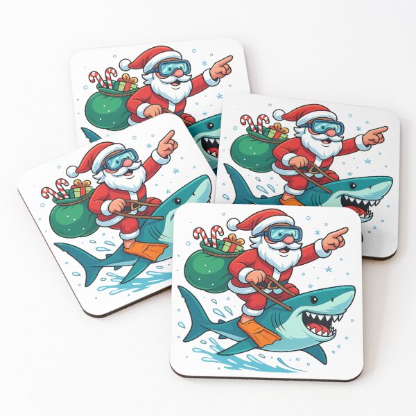 Item preview, Merry Sharkmas - Christmas Santa Shark Family designed and sold by ZBIFBOUETLA.