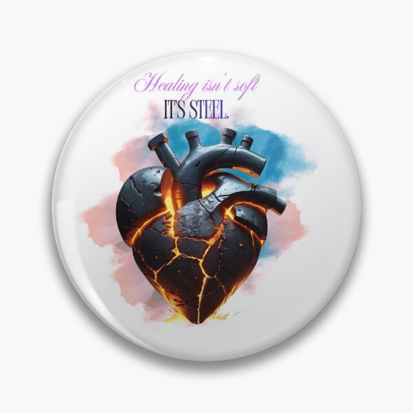 Item preview, Healing Is Made Of Steel healing journey designed and sold by SloganSauce.
