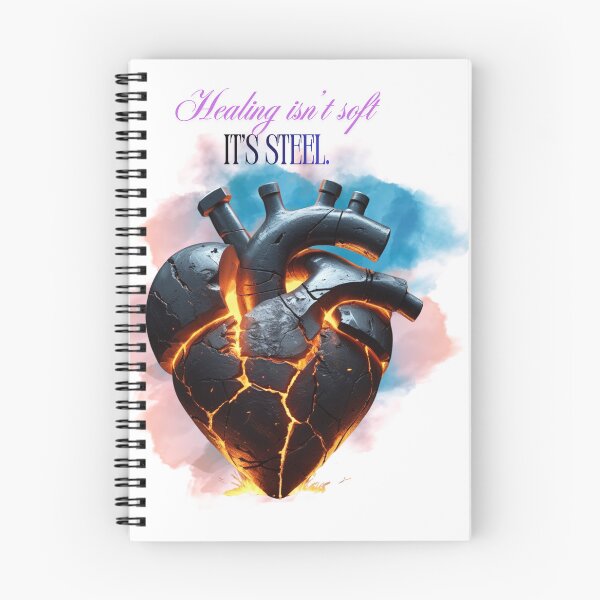 Item preview, Healing Is Made Of Steel healing journey designed and sold by SloganSauce.
