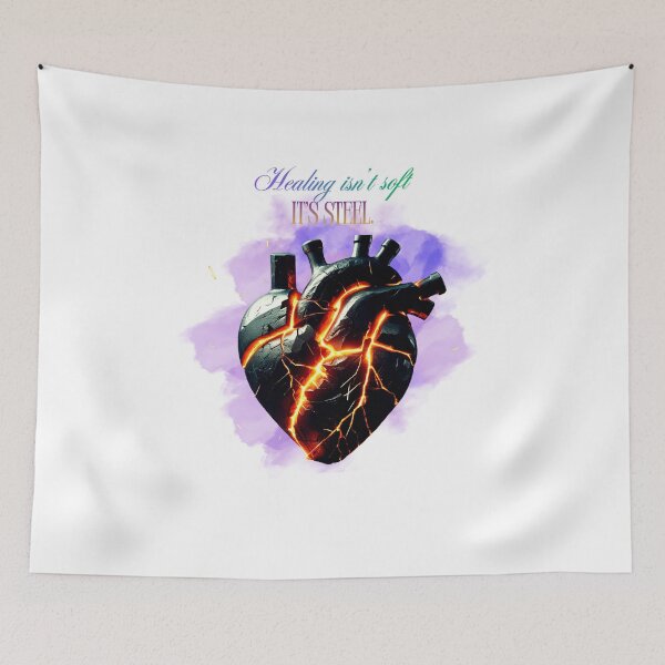 Item preview, Healing Is Made Of Steel emotional recovery designed and sold by SloganSauce.