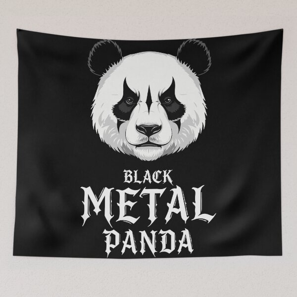Item preview, Black Metal Panda – Frozen Spirit of the North designed and sold by Robert "Hellfish" Fonseca.