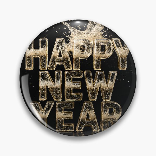 Item preview, Champagne Splash Happy New Year Design – Crystal 3D Letter Art designed and sold by FUIRY .