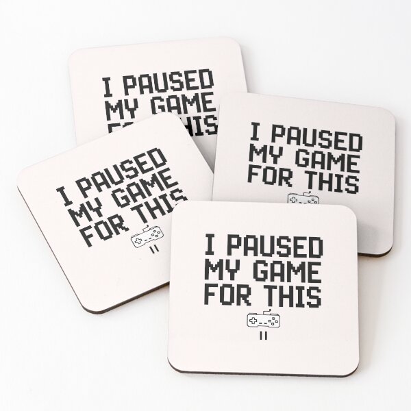 Item preview, I Paused My Game For This Funny Gamer Gift designed and sold by SylwiaPrint.