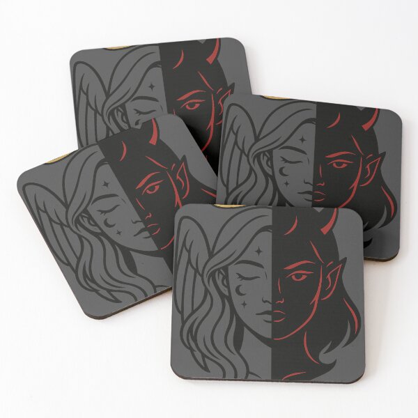 Item preview, Angel and Devil rivalry | Upside Down Inspired Supernatural Aesthetic | Retro Dark Art T-Shirt Sticker Phone Case designed and sold by zevorgue.