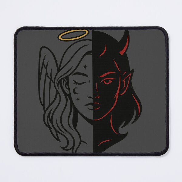 Item preview, Angel and Devil rivalry | Upside Down Inspired Supernatural Aesthetic | Retro Dark Art T-Shirt Sticker Phone Case designed and sold by zevorgue.