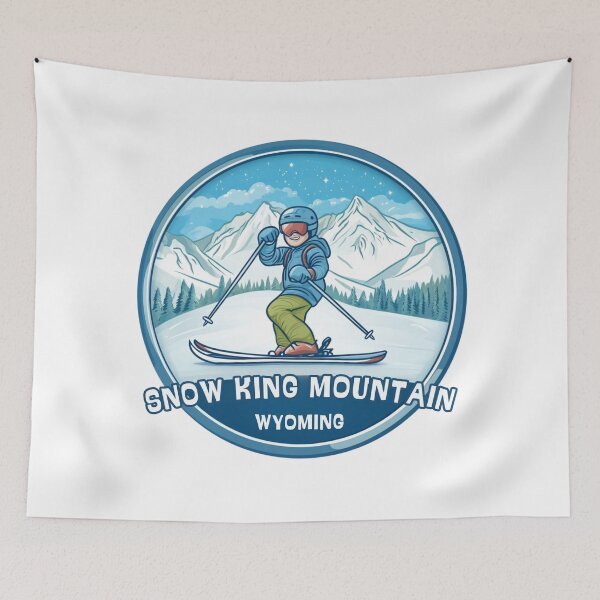 Item preview, Snow King Mountain - Wyoming  designed and sold by GoodOldVintage.