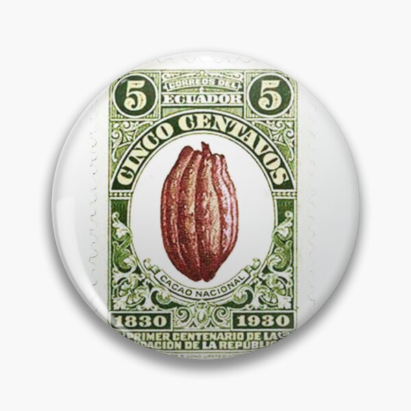 Item preview, Ecuadorian Ecuador Cacao Vintage Postage Stamp designed and sold by red-amber65.
