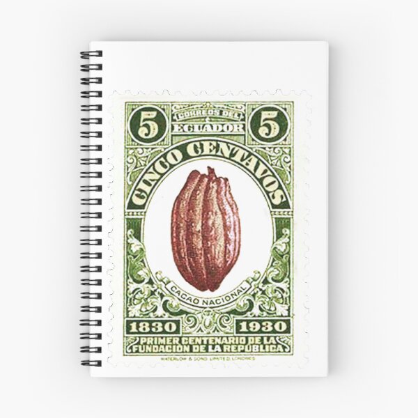 Item preview, Ecuadorian Ecuador Cacao Vintage Postage Stamp designed and sold by red-amber65.