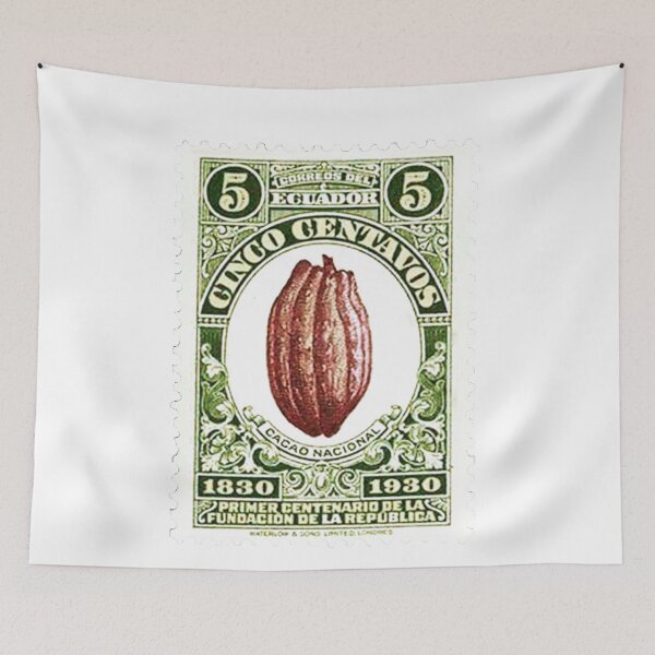Item preview, Ecuadorian Ecuador Cacao Vintage Postage Stamp designed and sold by red-amber65.