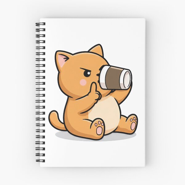 Item preview, Kawaii Coffee Cat Cute Cartoon designed and sold by SolviaStudio.