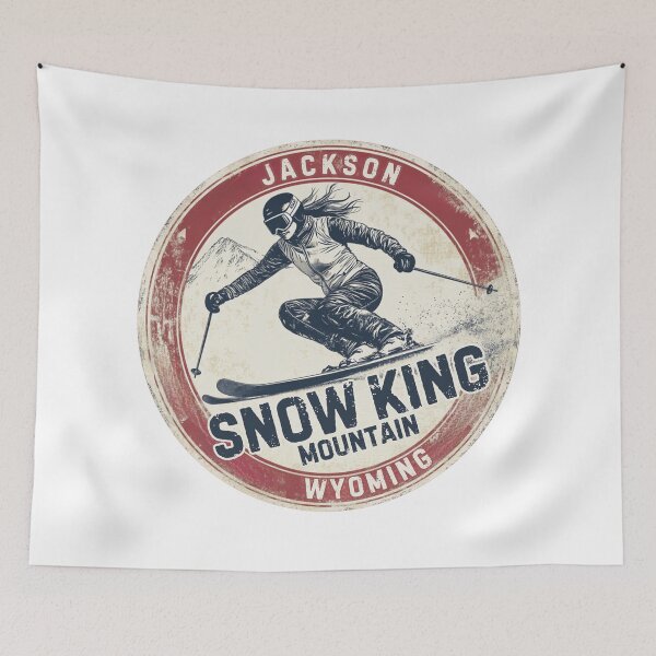 Item preview, Snow King Mountain - Wyoming  designed and sold by GoodOldVintage.