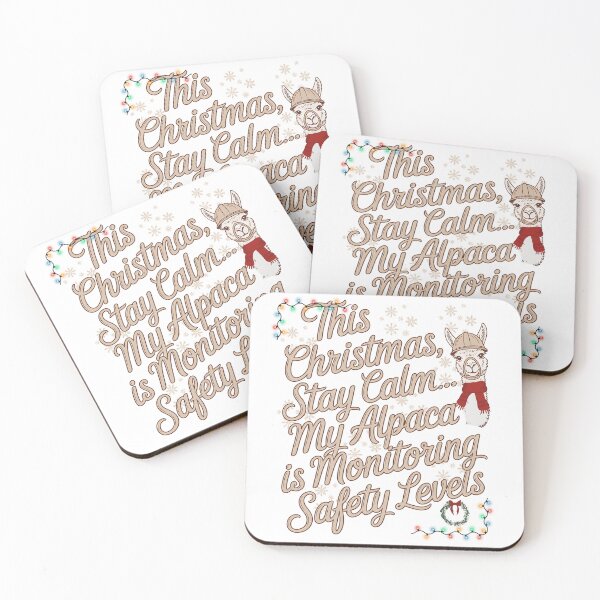 Item preview, Christmas Alpaca Safety Monitor – Funny Holiday Workplace Design designed and sold by PeteLawliiet.