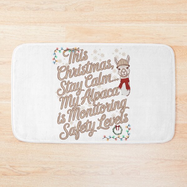 Item preview, Christmas Alpaca Safety Monitor – Funny Holiday Workplace Design designed and sold by PeteLawliiet.