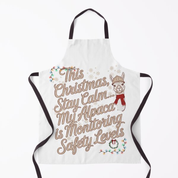 Item preview, Christmas Alpaca Safety Monitor – Funny Holiday Workplace Design designed and sold by PeteLawliiet.