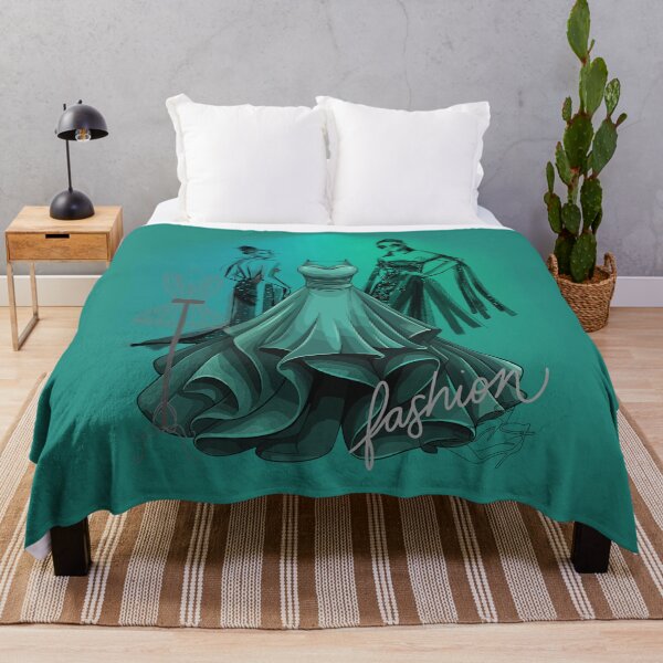 Artikelvorschau, Elegant Fashion Illustration Green Evenjng Gowm Luxury Women Style. entworfen und verkauft von LunaPrintCo.