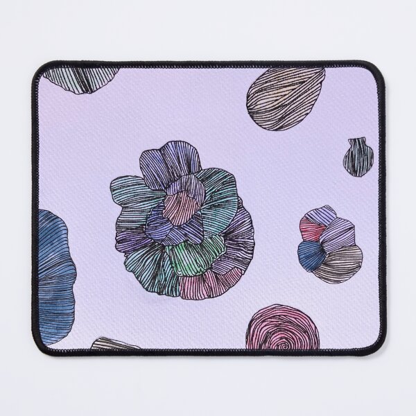 Item preview, Coastal Watercolor Illustration – Seashell and Flower Art for Ocean Lovers designed and sold by bluelandfriends.