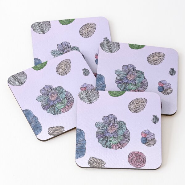 Item preview, Coastal Watercolor Illustration – Seashell and Flower Art for Ocean Lovers designed and sold by bluelandfriends.