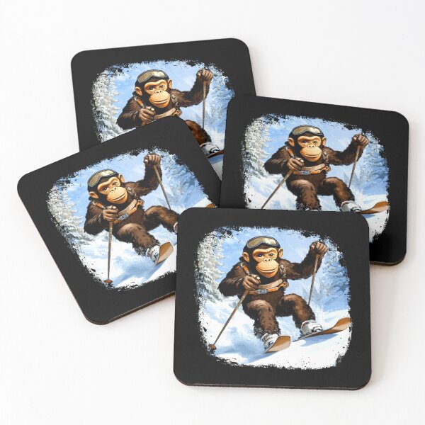Item preview, Monkey Ski / Skier Monkey designed and sold by Soulskier.
