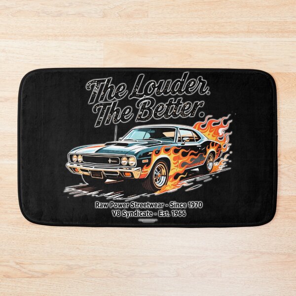 Item preview, Classic muscle car with flames and burnout designed and sold by ArtCreator2023.