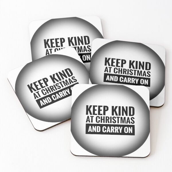 Item preview, Keep Kind at Christmas and Carry On Positive Mindset Slogan  designed and sold by Jenny Meehan Art Prints and Patterns  .