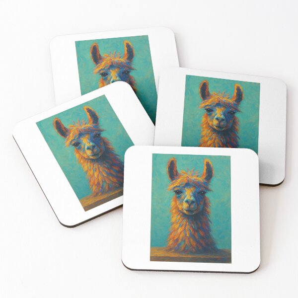 Item preview, Colourful Llama Portrait – Vibrant Artistic Animal Print designed and sold by RawGas.