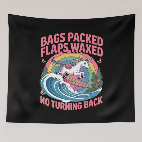 Item preview, Cute Unicorn Bags Packed No Turning Back  designed and sold by CombatTask.