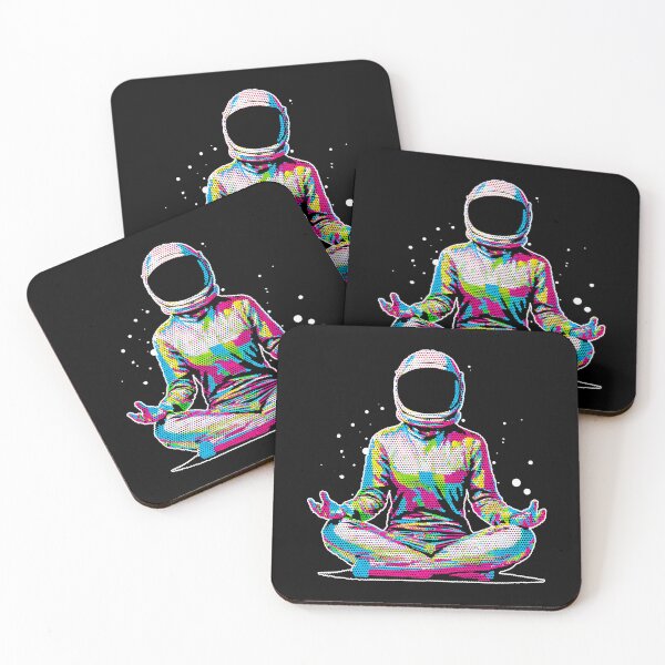 Item preview, Cosmic Meditation Astronaut: Halftone Dot Art for Mindful Space Lovers designed and sold by H Jonas.