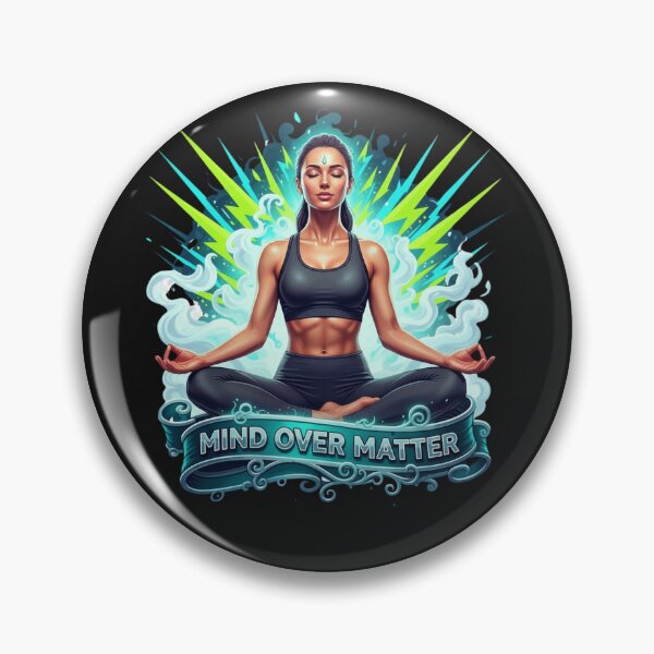 Item preview, "Mind Over Matter" Zen Yoga Meditation T-Shirt | Mental Strength Fitness Art designed and sold by BoldBloomArt.