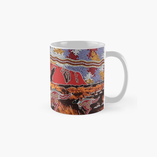 Authentic Aboriginal Art - Uluru | Ayers Rock Classic Mug